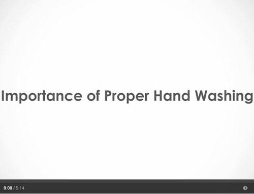 Importance of proper hand washing