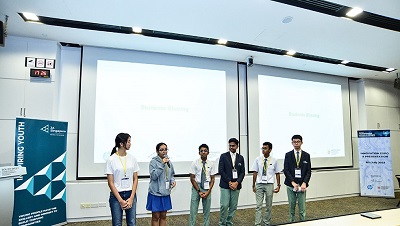 Students sharing their project at Young Technopreneur Challenge 2023