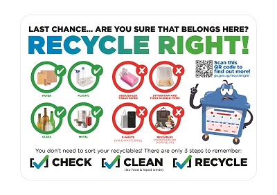 Recycle Right 2022 A5 Info Sticker