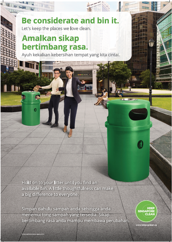 Keep Singapore Clean Poster C Eng/Mly 2016