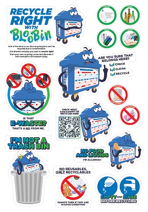 Recycle Right 2022 A5 Sticker Pack